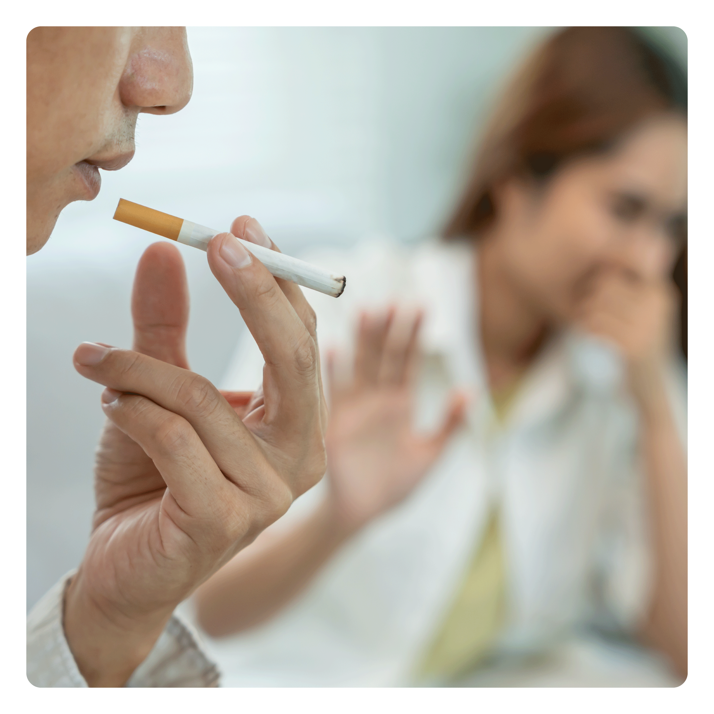 Persona dejando de vapear y mejorando su bienestar